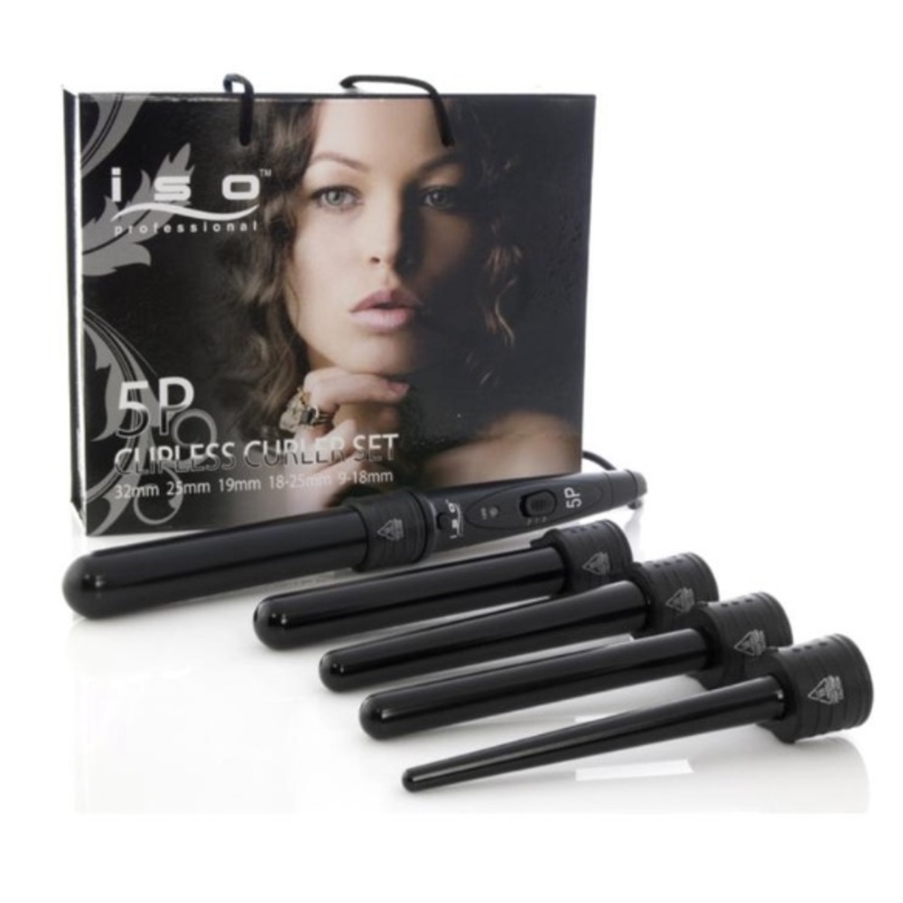 Iso Beauty Professional 5pc Clip-less Curl…